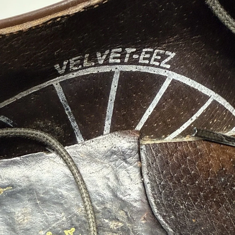 Vintage O'Sullivan Executive Imperials Mens Leather Oxford‎ Size 6.5D Brown USA